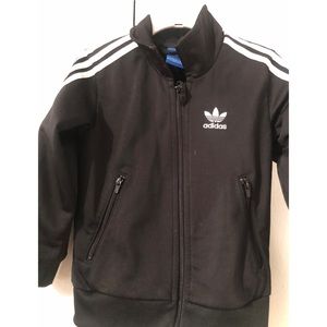 Little boy Adidas 3 stripes sweater.